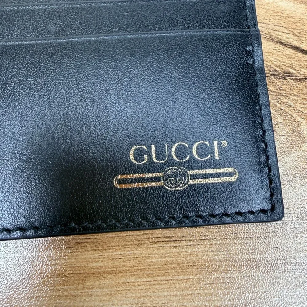 NWOT GUCCI Black Card Holder | Wallet Leather